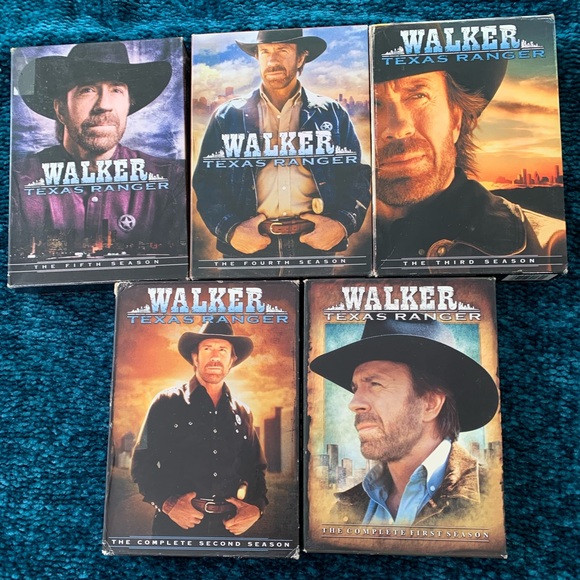 Walker Texas Ranger Seasons 1-5 DVDs Blu-ray Discs